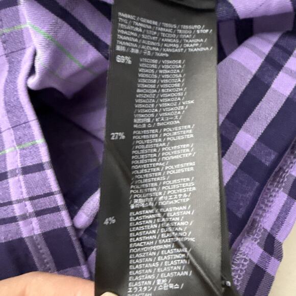 KILLSTAR 2XL Hayee Ribbon Purple Tartan Gothic Witch Wiccan Emo Punk Plaid Crop - Picture 10 of 10